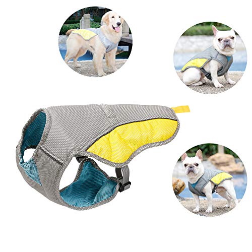 Tineer Mascotas de refrigeración del Chaleco, Chaleco Reflectante Chaleco para Perros más frío de Verano para Perros Grandes Pequeño Mediano Caminar, Subir, Deportes (XXL)