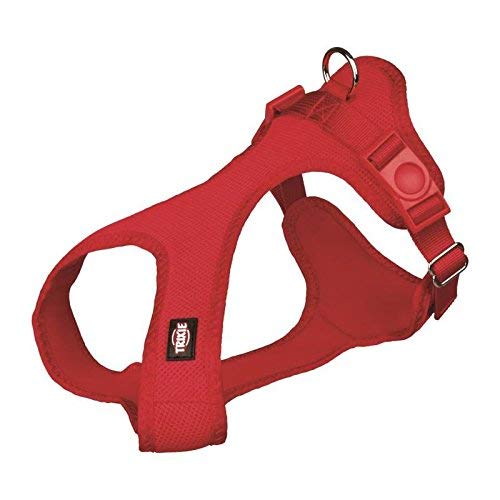 Trixie Suave Perro arnés, 25 – 35 cm x 15 mm, Color Rojo