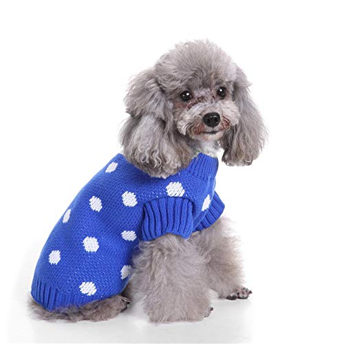 TUOTANG Suéter de Perro Suéter de Navidad para Mascotas Ropa para Mascotas de Cuello Alto de Punto Suéter Perro Suéter,Color 6,Small