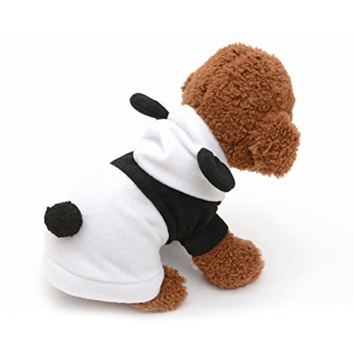 UKCOCO Ropa para Perros Pijamas Mascota Panda de Ropa Perrito con Capucha Capa para Perro Gato Size XL