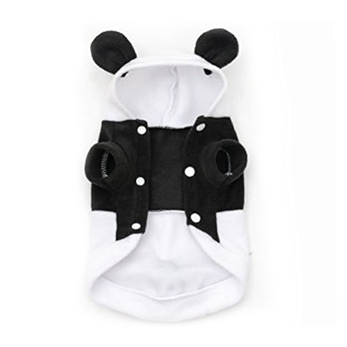 UKCOCO Ropa para Perros Pijamas Mascota Panda de Ropa Perrito con Capucha Capa para Perro Gato Size XL