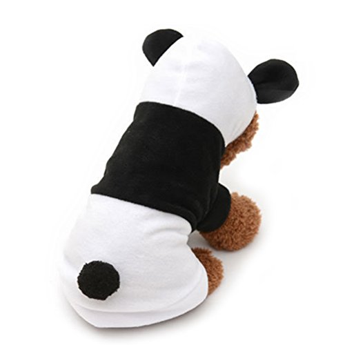 UKCOCO Ropa para Perros Pijamas Mascota Panda de Ropa Perrito con Capucha Capa para Perro Gato Size XL