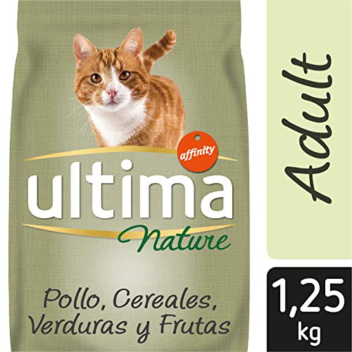 Ultima Nature Pienso para Gatos con Pollo, Pack de 8 x 1.25kg - Total: 10kg