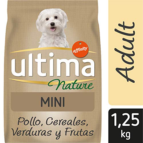 Ultima Nature Pienso para Perros Mini con Pollo, Pack de 8 x 1.25kg - Total: 10kg