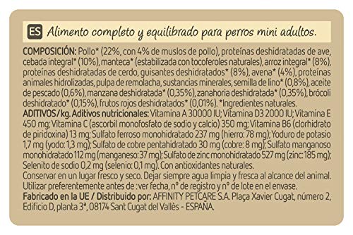 Ultima Nature Pienso para Perros Mini con Pollo, Pack de 8 x 1.25kg - Total: 10kg