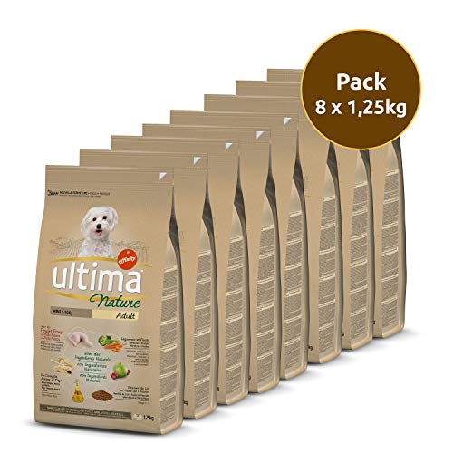 Ultima Nature Pienso para Perros Mini con Pollo, Pack de 8 x 1.25kg - Total: 10kg