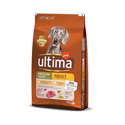 ultima Pienso para Perros Medium-Maxi Adulto con Buey - 7.5 kg