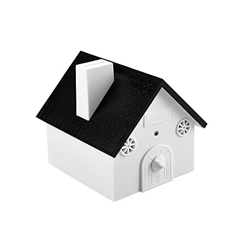 Ultrasonido Detener Dispositivo de Ladrar Mallalah Dispositivo Barking para Entrenamiento de Mascota Sin daños a Mascota y humanos, Fácil suspensión / montaje, 3 modos, Birdhouse Shaped