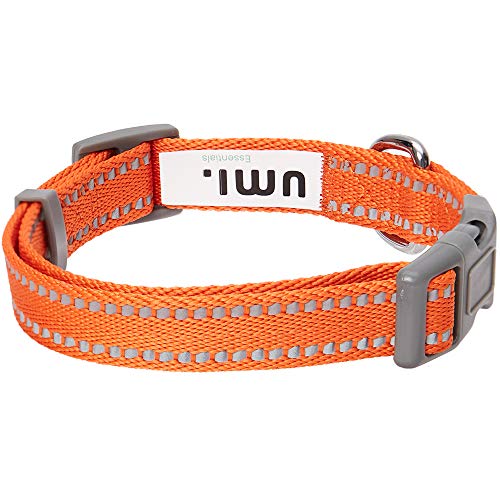 Umi. by Amazon - Pastel - Collar para perros L, cuello 45-66 cm, collares ajustables para perros (naranja calabaza)