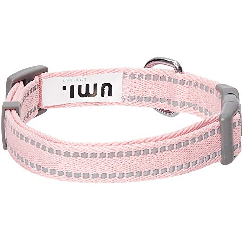 Umi. by Amazon - Pastel - Collar para perros M, cuello 37-50 cm, collares ajustables para perros (rosa bebé)