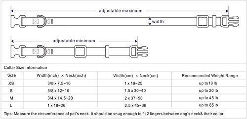 Umi. Essential Classic - Collar para perros L, cuello 45-66 cm, collares ajustables para perros (rosa)