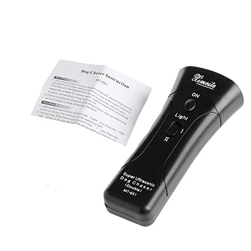 Unicoco Perro Repeller, 3 en 1 sónico Pet por ultrasonido Anti Parada Bark Barking Dog Training Repeller Entrenador de Control