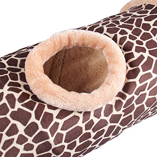 UniM Pet Interactive Play Gato túnel multifunción cálido Snug Alfombra Mat Cama con Crinkle Sonido, zusammenklappbares Gato Juguete, Ideal para Conejos Cachorros cobaya