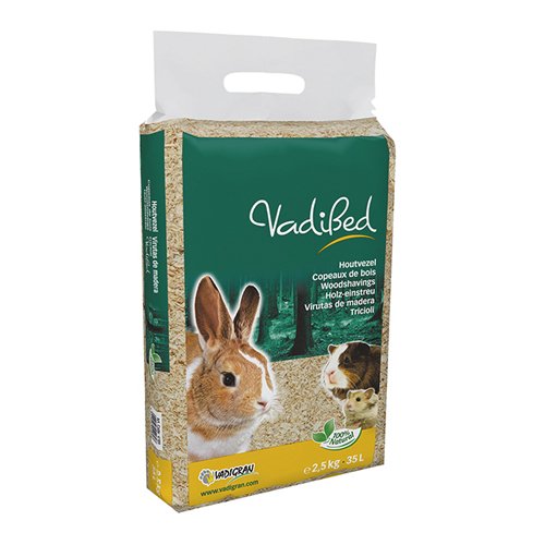 Vadigran Vadibed 4189 – Virutas de madera para pequeños animales 35L, 2,5kg