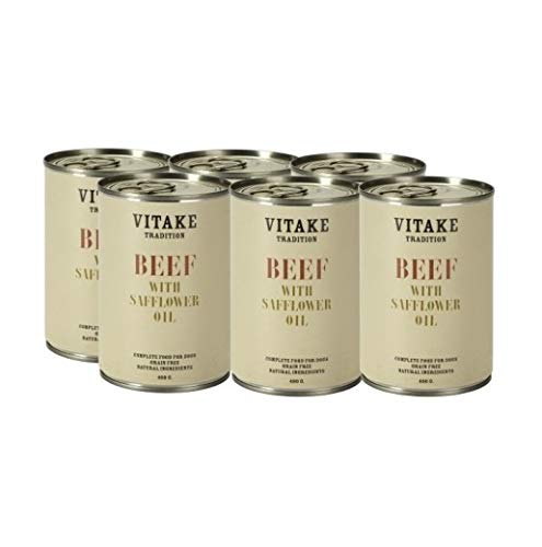 VITAKE Tradition I Alimento Húmedo Completo para Perros Adultos I con Carne Fresca I Ingredientes Naturales I Sin Cereales I Hipoalergénico I Pack 3 bandejas (6 latas/Bandeja)