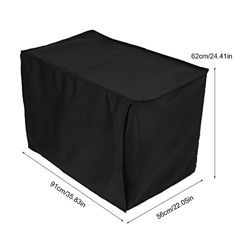 Vobor Cubiertas de la Jaula del Perro - Cubierta de la Jaula del Perro Cubierta de la Cama del Perro Pet Animal Crate Covering Cloth Window Impermeable Open Pet House Black