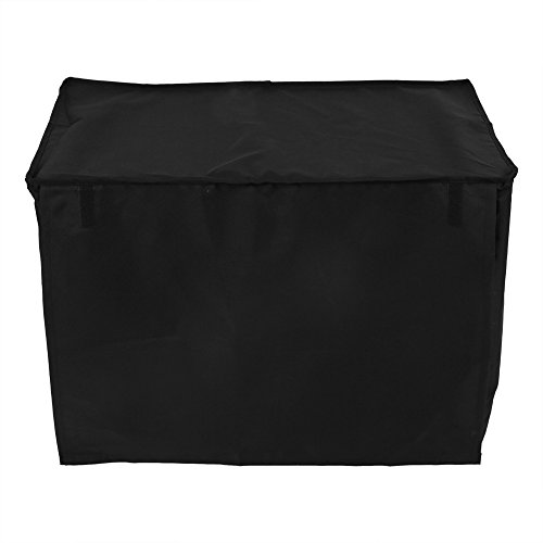 Vobor Cubiertas de la Jaula del Perro - Cubierta de la Jaula del Perro Cubierta de la Cama del Perro Pet Animal Crate Covering Cloth Window Impermeable Open Pet House Black