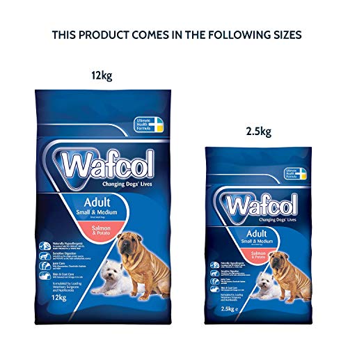 WAFCOL Adult Sensitive Dog Food - Salmon & Potato - Grain Free Dog Food for Small and Medium Breeds - 2.5 kg Pack