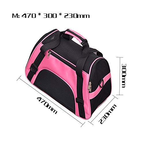 Walmeck- Transportín para Perros Y Gatos, Impermeable Bolso de Hombro Acolchado Suave (S,M,L)