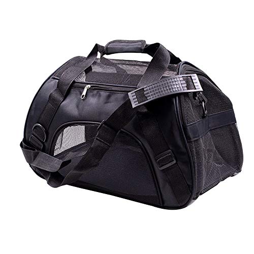 Walmeck- Transportín para Perros Y Gatos, Impermeable Bolso de Hombro Acolchado Suave (S,M,L)