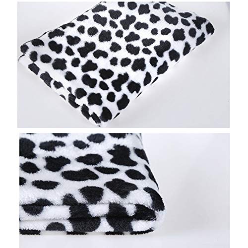 Westeng 1X Manta para Mascotas Patrón de Leopardo Manta para Perros Grueso y Suave Alfombrillas para Perros Otoño e Invierno Manta