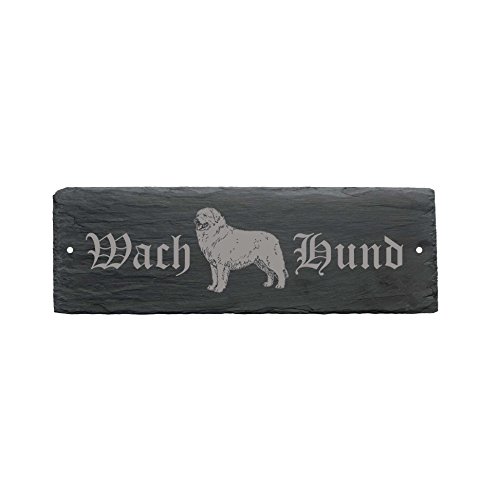 wetterfestes Cartel « Wachhund Kuvasz kuvazs » placa perro Puerta (22 x 8 cm – Perro Dog