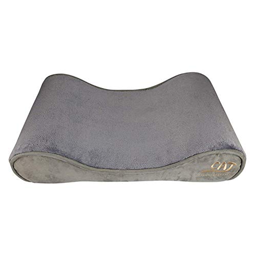 WEWE Cama De Perros Colchón De La Cuna Cama para Mascotas,ortopédico Ergonómico Luxe Lounger Cubierta Extraíble para Perros & Gatos-Gris 60x37x14cm(24x15x6inch)