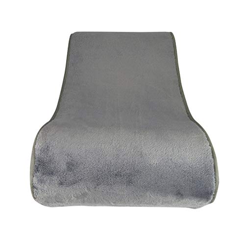 WEWE Cama De Perros Colchón De La Cuna Cama para Mascotas,ortopédico Ergonómico Luxe Lounger Cubierta Extraíble para Perros & Gatos-Gris 60x37x14cm(24x15x6inch)