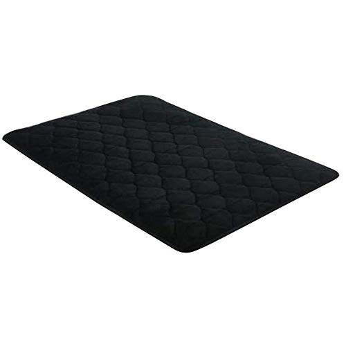 WLDOCA Cama para Perro,Cojín de casa de Lujo y Duradero,Colchón Antideslizante y Lavable para Perros (Negro, tamaño Mediano)