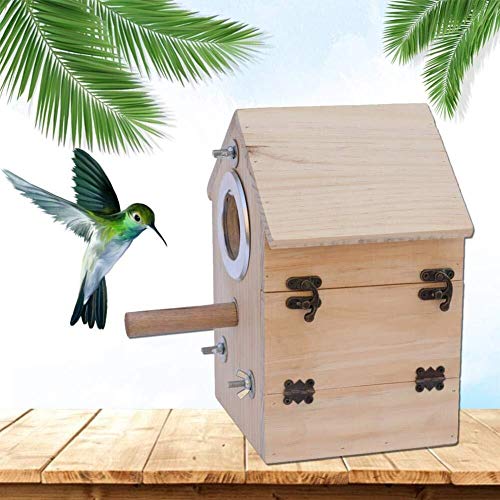 Wmchiwan Mascotapara Gato Perro Nesting Box Construction Kit for pájaros, Nesting Box Nesting House Bird House Nesting Box Mascotapara Gato Perro