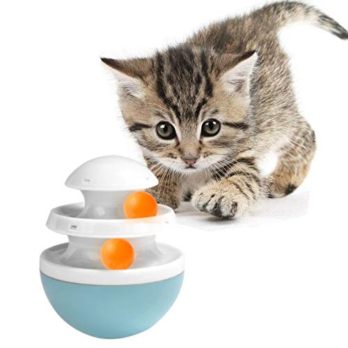 Wodondog Gato Vaso de Juguete, 2 Capas Juegos Juguete para Gato Perro Mascotas