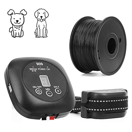 Wodondog Sistema de Valla para Perros Cerca Eléctrica para Perros, Sistema Anti-Escape, Cable de 300 m