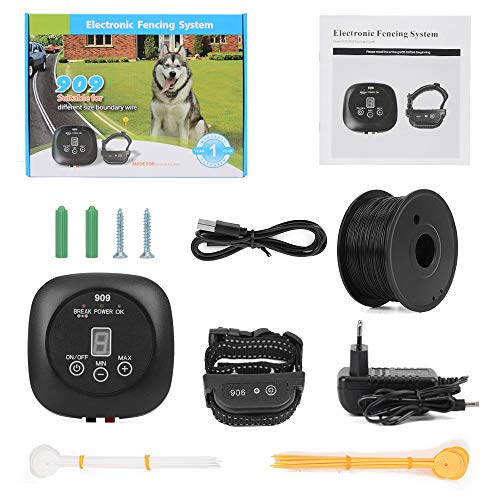 Wodondog Sistema de Valla para Perros Cerca Eléctrica para Perros, Sistema Anti-Escape, Cable de 300 m