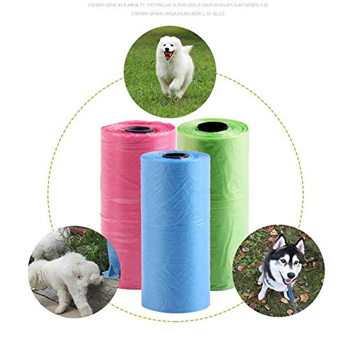 WPCASE Recoge Cacas De Perros Recogedor Cacas Perros Caca De Perro Bolas Recogedor Caca Perro Recogedor Excrementos Perro Caca De Abrazadera De Scoop Bolsas De Perro para Bolsas De Caca 12-Roll-Bags