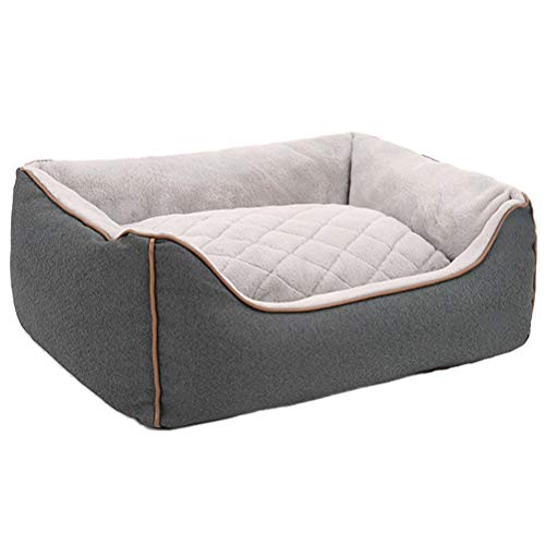 WSHLU Cama para Perros De Mantener Caliente para Pequeñas Y Medianas Perros, Caseta De Perro De Totalmente Desmontable Y Lavable En Invierno,S/60×50cm