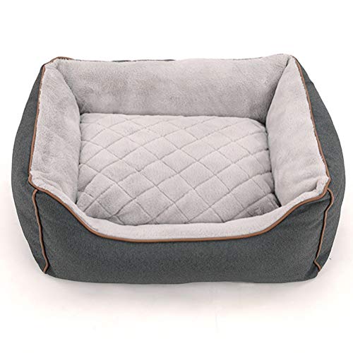 WSHLU Cama para Perros De Mantener Caliente para Pequeñas Y Medianas Perros, Caseta De Perro De Totalmente Desmontable Y Lavable En Invierno,S/60×50cm