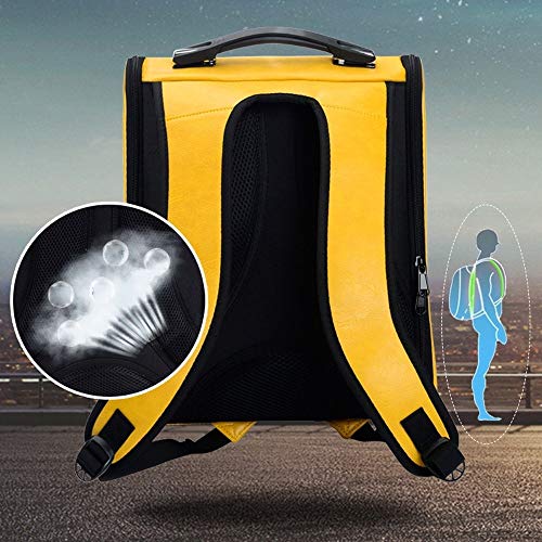 XHHWZB Bolso portátil del Espacio del Gato de la Mochila del Animal doméstico, Bolso del Cofre del Perro Respirable desplegable Portador del Perro del Viaje, Conveniente for los Animales domésticos