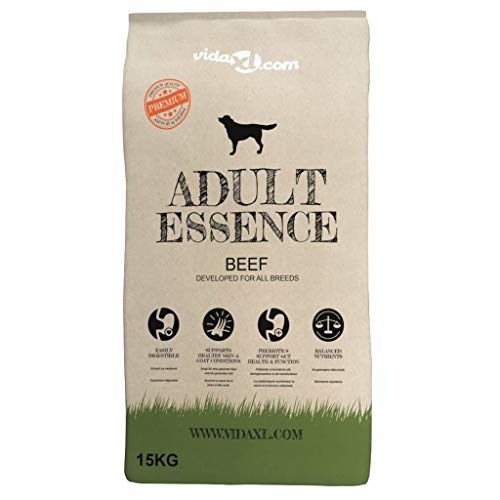 Xingshuoonline Comida Seca para Perros Adult Essence Beef 2 uds 30 kg,Comida Perros Seca