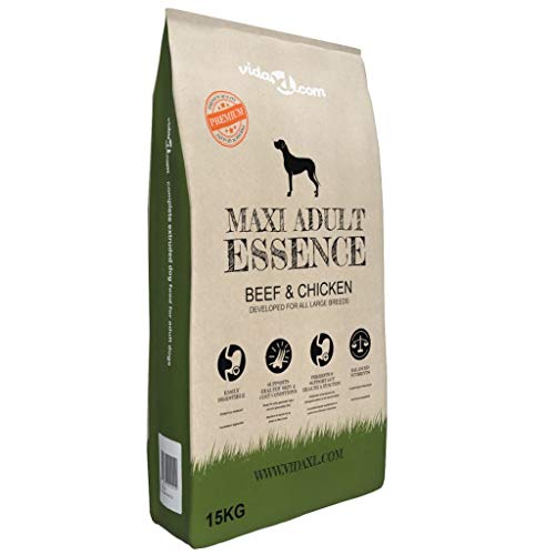 Xingshuoonline Comida Seca para Perros Maxi Adult Essence Beef & Chicken 15 kg,Comida Perros Seca