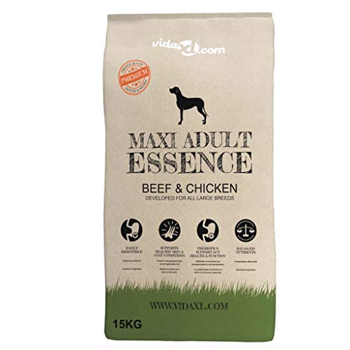 Xingshuoonline Comida Seca para Perros Maxi Adult Essence Beef & Chicken 15 kg,Comida Perros Seca