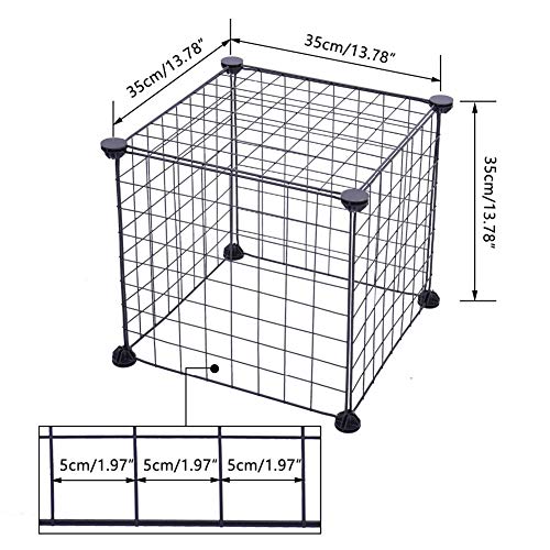 XMCWZJ Caja de Corral Plegable para Mascotas, Valla de Hierro, Cachorro, Perrera, casa, Entrenamiento, Ejercicio, Cachorro, Gatito, Espacio, Puerta de Perro, Suministros,White with Door,8pcs