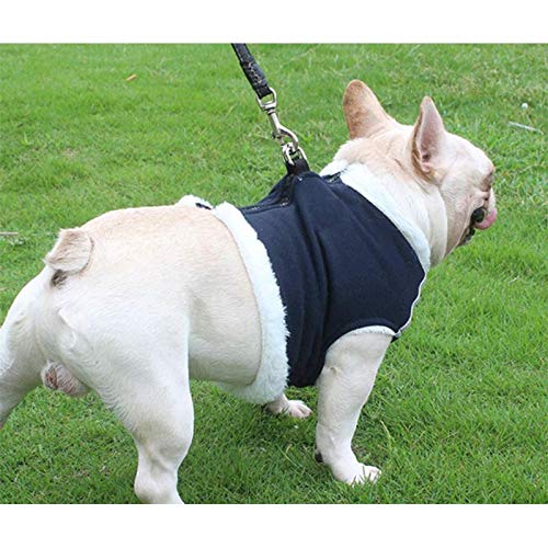 XYBB Arnes Perro Arnés De Perro De Invierno para Perros Pequeños Fleece Mascota Arnés Correa Conjunto Chaleco Perro Gato Ropa Caliente Abrigo De Mascota para Bulldog Francés L Vaquero