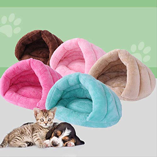 XYBB Cuccia Cane Pet Cat Bag Deep Sleeping Kitten Nest Prodotti per animali domestici per cani Gatti Cuccioli Soft Pet Cave House 60x45cm Light Tan