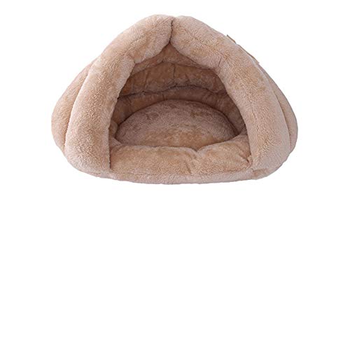 XYBB Cuccia Cane Pet Cat Bag Deep Sleeping Kitten Nest Prodotti per animali domestici per cani Gatti Cuccioli Soft Pet Cave House 60x45cm Light Tan