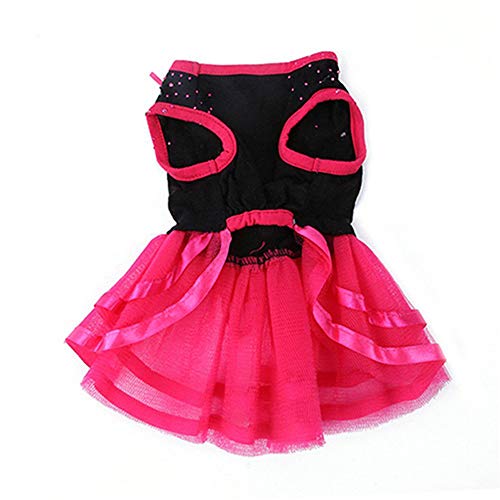 Yagoal Trajes para Perros pequeños Vestido de Perro Dog Dress For Summer Cat Clothes Cute Dog Dresses Sweet Puppy Wedding Dress Dogs Clothes l