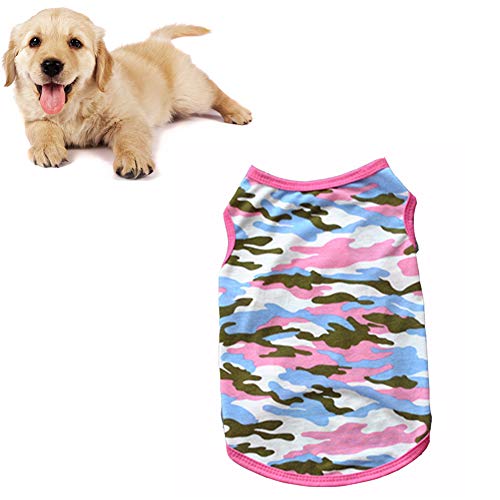 Yagoal Verano Ropa para Perros Ropa para Gatos Verano Dog Clothes For Summer Comfortable Pet Clothes Puppy Coat Dog Coat Dog Clothes For Small Dogs Pink,XS