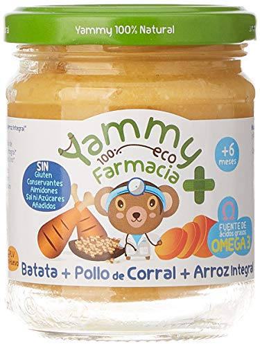 Yammy, Pack Potitos Comida (Verduras, Pollo, Ternera y Lubina) - 12 de 195 gr. (Total 2340 gr.)