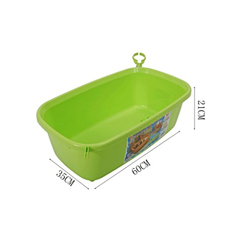 YC electronics Bañera plástica del Perro, Perros y Gatos del Animal doméstico Bañera, Piscina del Animal doméstico, 60 * 35 * 21cm (Color : Green)