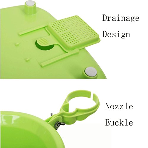 YC electronics Bañera plástica del Perro, Perros y Gatos del Animal doméstico Bañera, Piscina del Animal doméstico, 60 * 35 * 21cm (Color : Green)