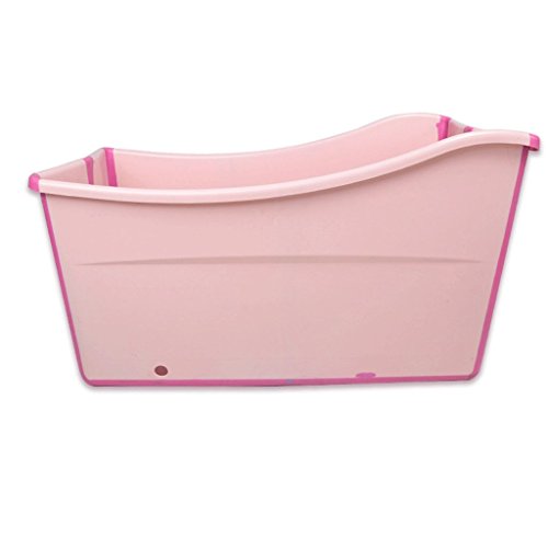 YC electronics Tina de baño Plegable del Perro, Lavabo de baño del Perro del Gato del Animal doméstico, Piscina del Animal doméstico, 100 * 50 * 56cm (Color : Pink)